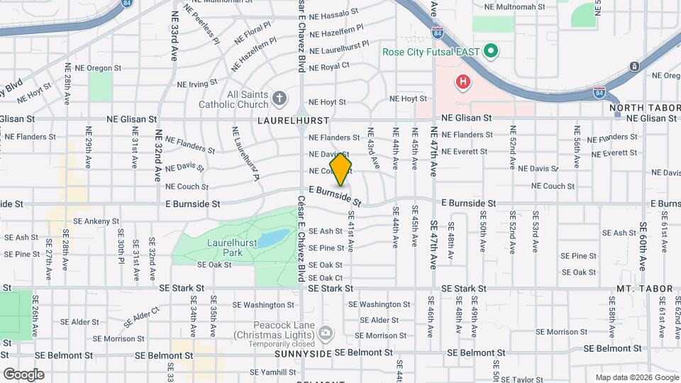 4041 E Burnside St Map and Location Details