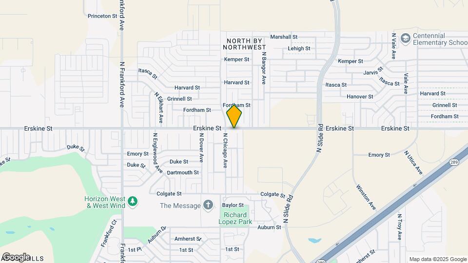 535 N Brentwood Ave Map and Location Details