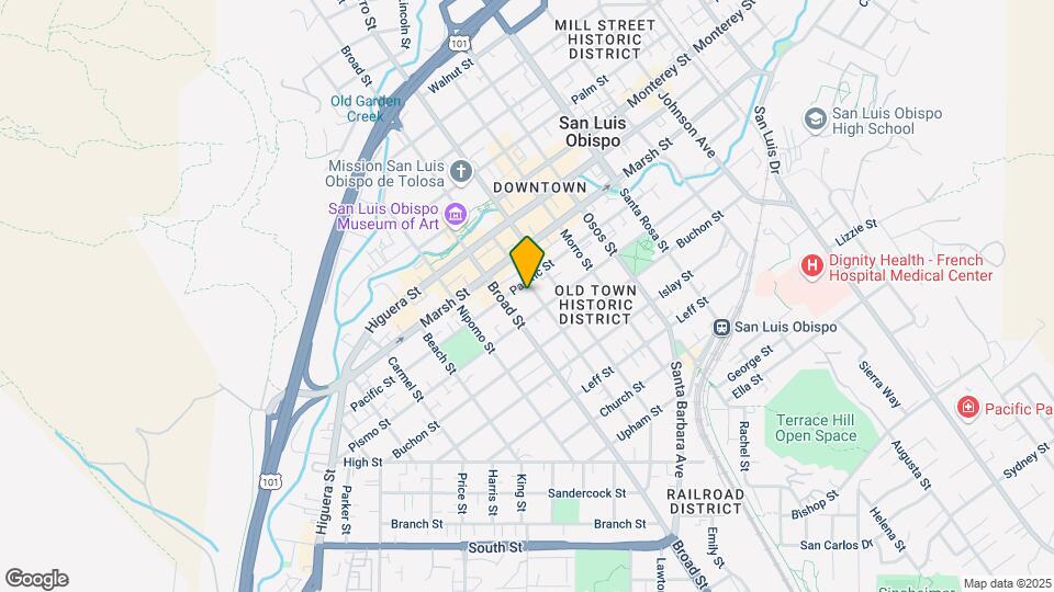 1319 Garden St Map and Location Details