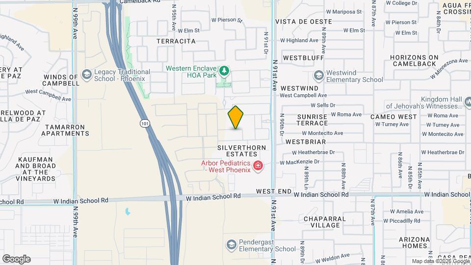 9231 W Montecito Ave Map and Location Details