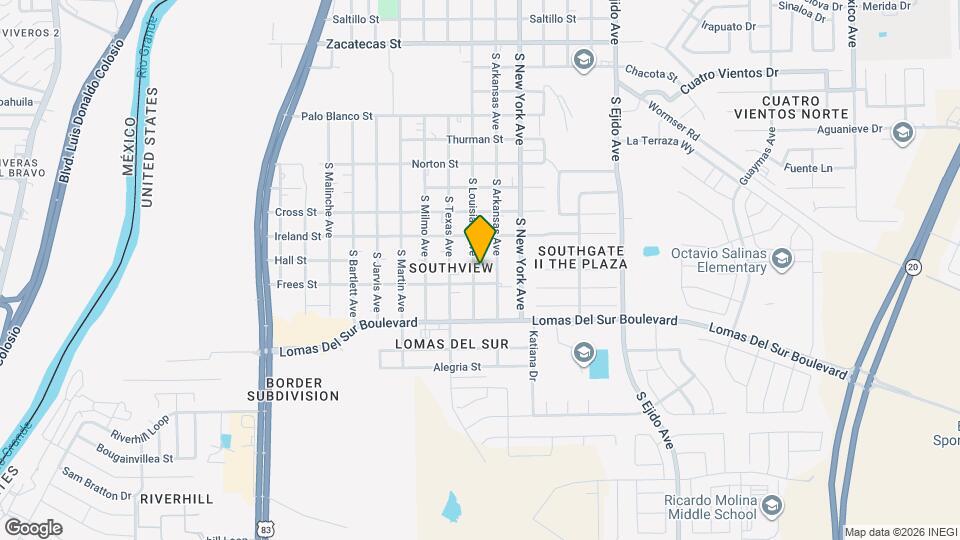 3405 S Louisiana Ave Mapa y Detalles de la Ubicación