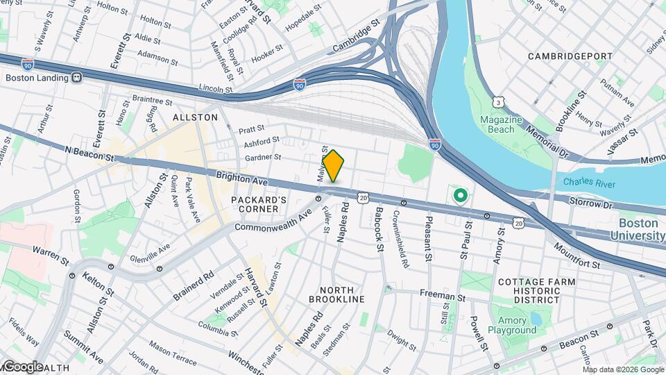 1099 Commonwealth Ave Map and Location Details