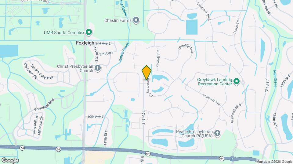 724 Rosemary Cir Map and Location Details