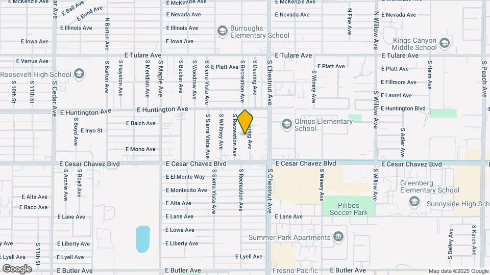 534 S Dearing Ave Map and Location Details