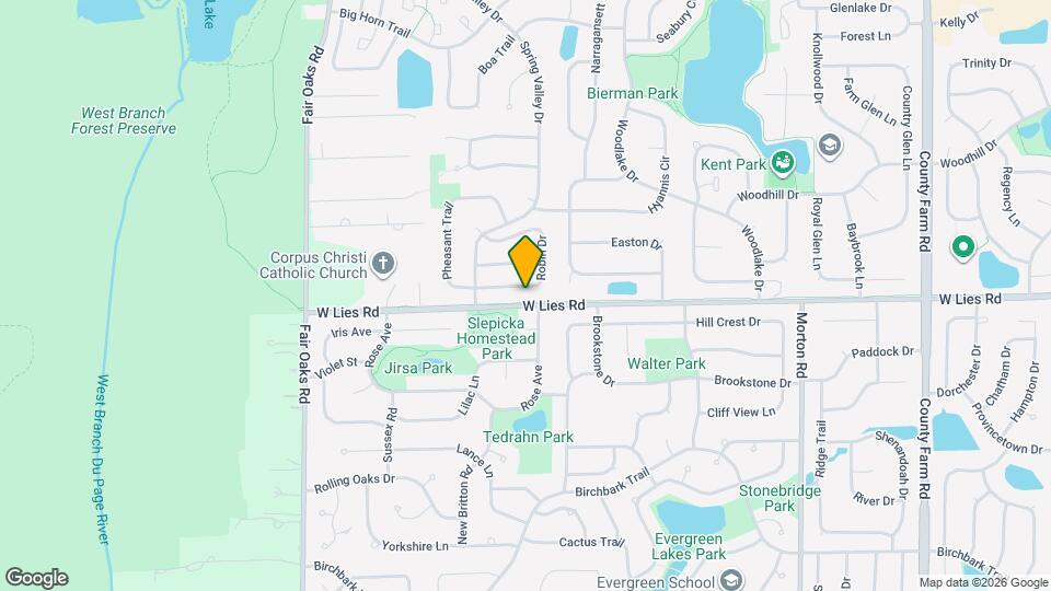 1278 Robin Dr Map and Location Details