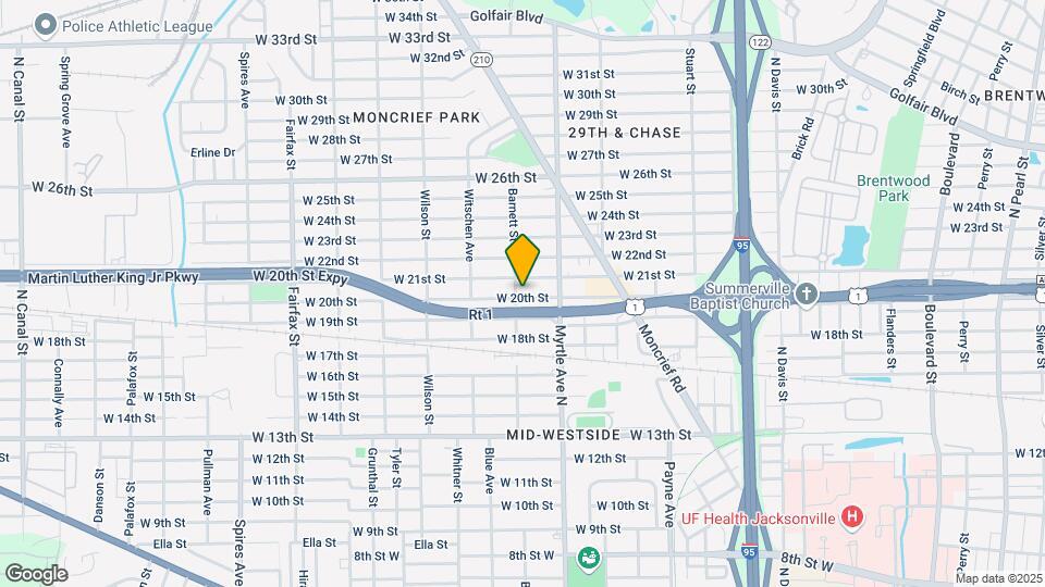 1359 W 20th St Map and Location Details