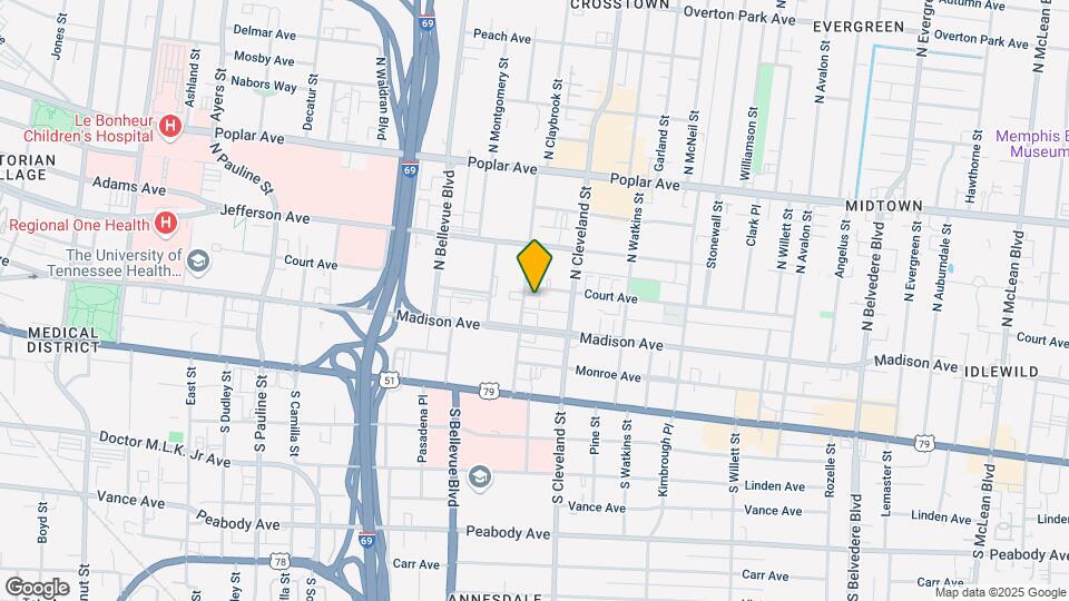 32 N Claybrook St Map and Location Details