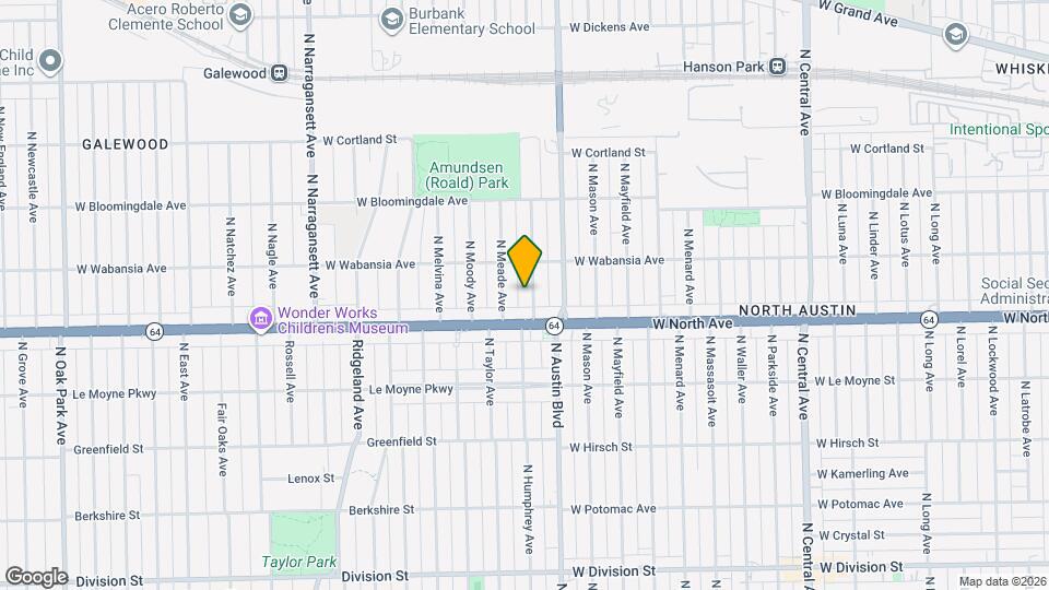 1628 N McVicker Ave Mapa y Detalles de la Ubicación