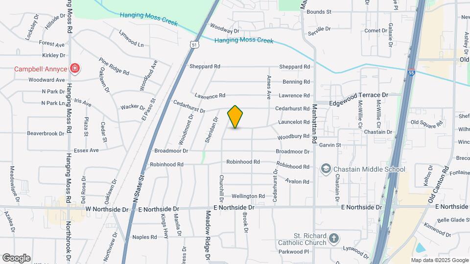 521 Launcelot Rd Map and Location Details