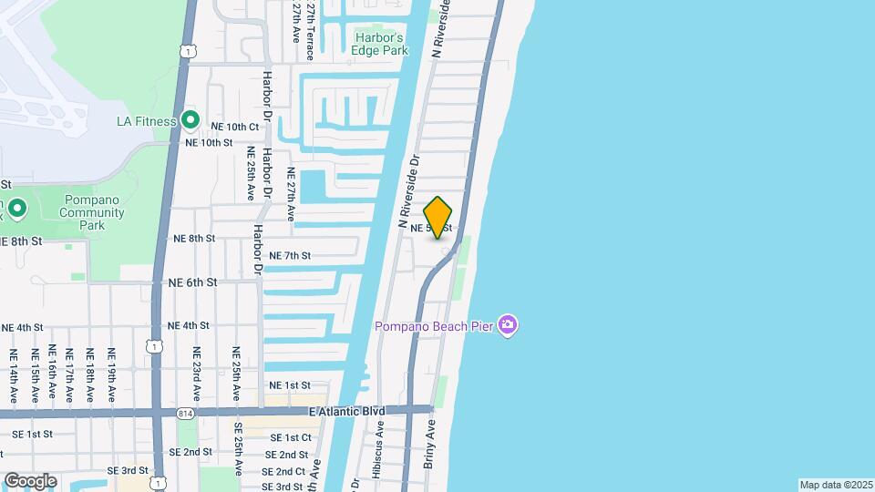 405 N Ocean Blvd Map and Location Details