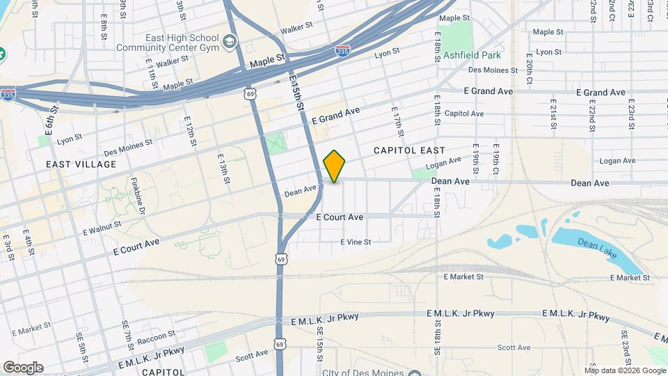 1513 Dean Ave Map and Location Details