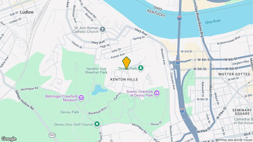 1130 River Hill Dr, Unit Devou Park #1 Mapa y Detalles de la Ubicación