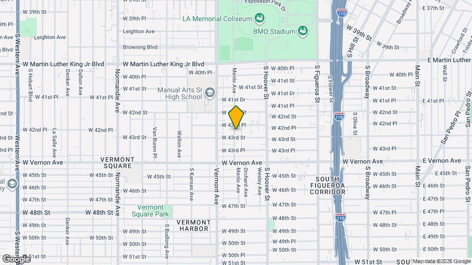 4264 S Menlo Ave Map and Location Details