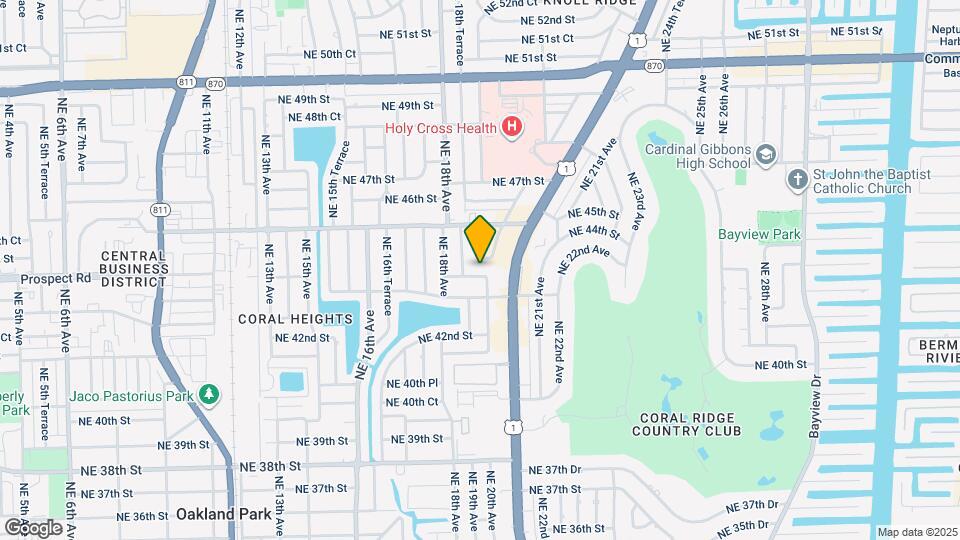 1931 NE 43rd Ct Map and Location Details
