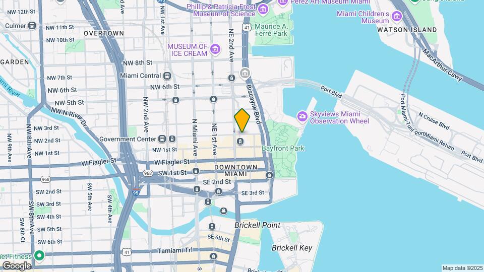 133 NE 2nd Ave, Unit 3512 Map and Location Details