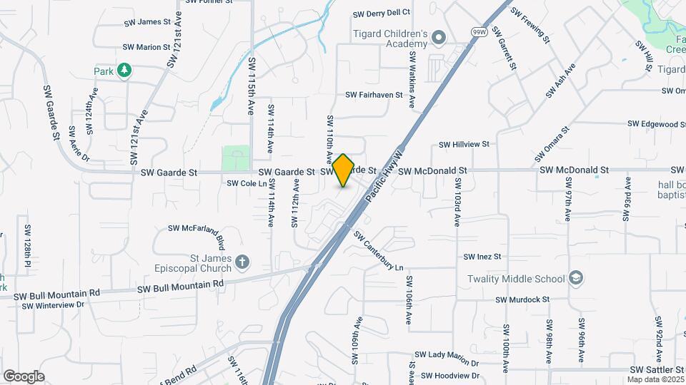 10900 SW Gaarde St Map and Location Details