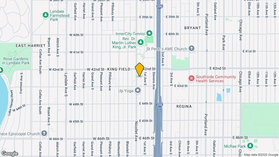4233 Nicollet Ave S Map and Location Details