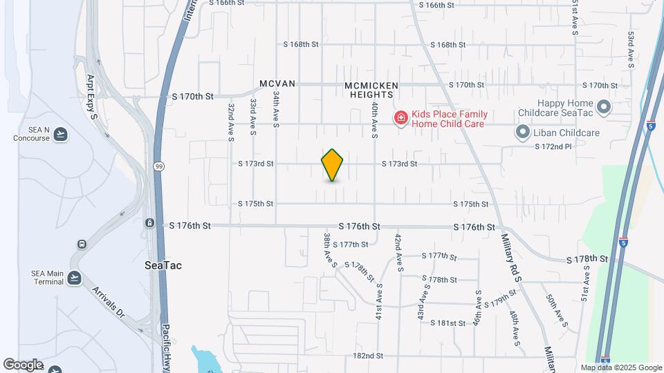 3712 S 175th St Map and Location Details