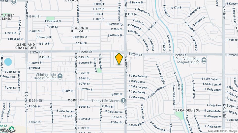 6251 E 24th St Map and Location Details