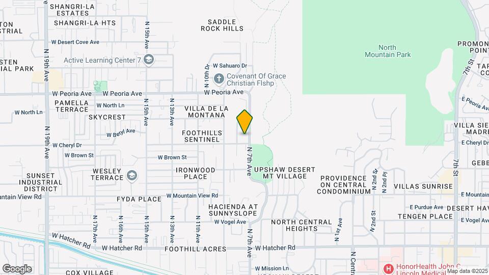 10246 N 7th Ave Mapa y Detalles de la Ubicación