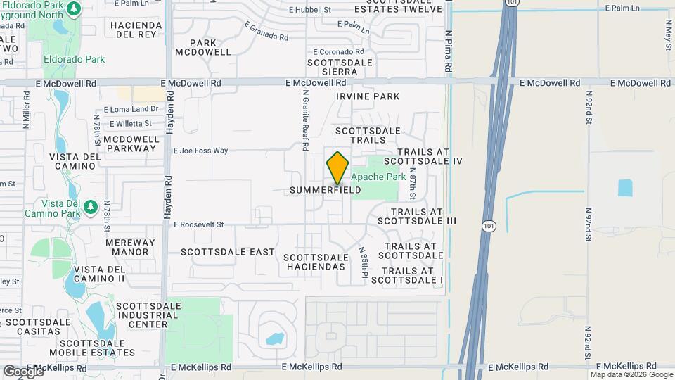 1133 N 84th Pl Map and Location Details