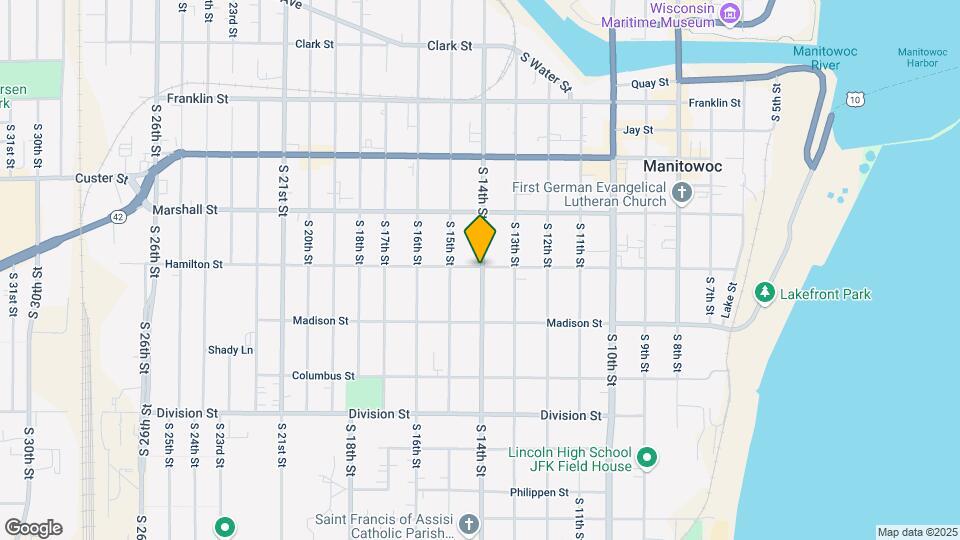 1405 Hamilton St Map and Location Details