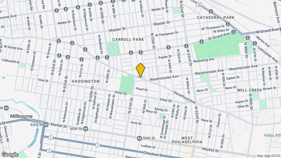 5614 Haverford Ave Map and Location Details