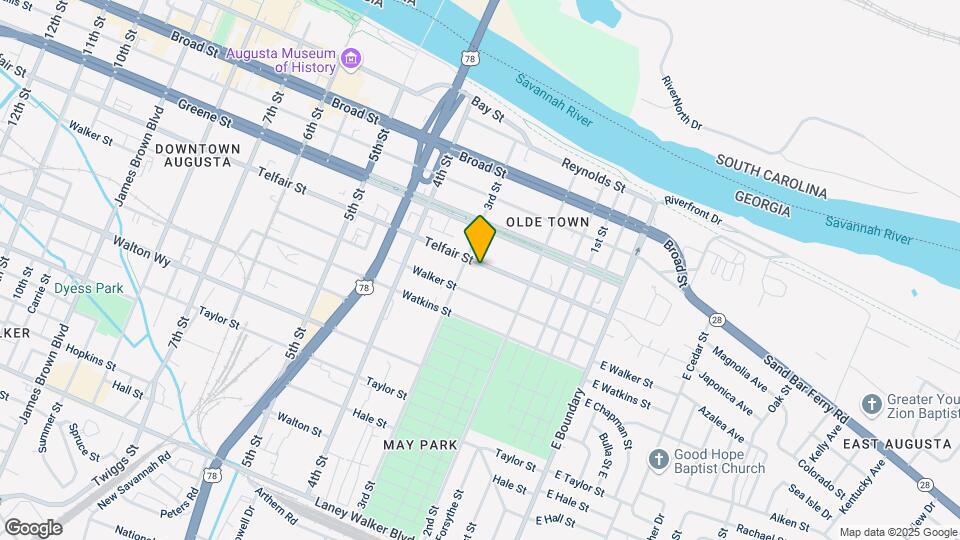 250 Telfair St Map and Location Details