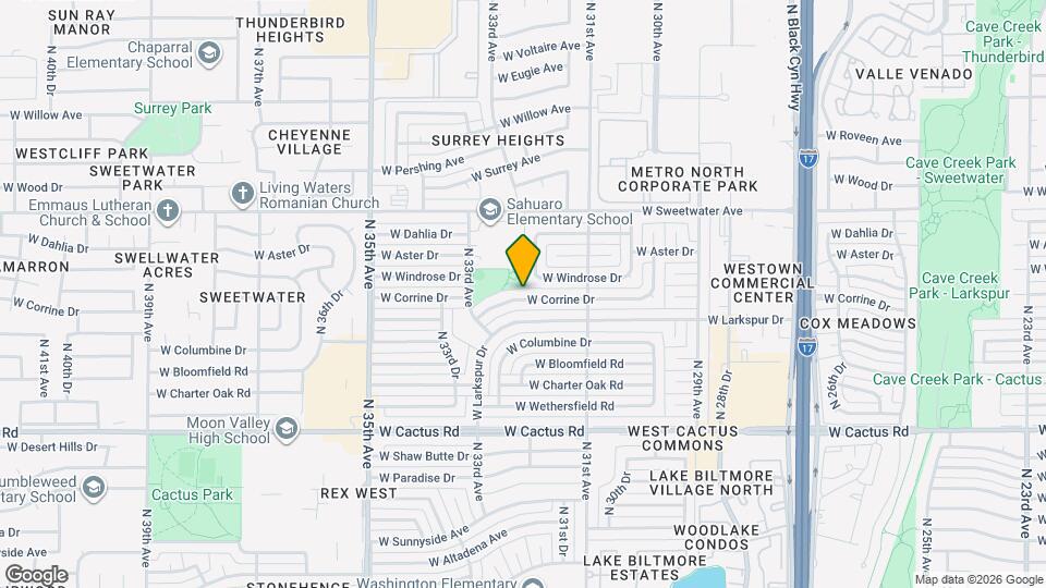 3214 W Corrine Dr Map and Location Details