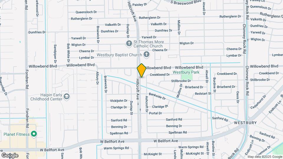 10623 Hillcroft St Map and Location Details