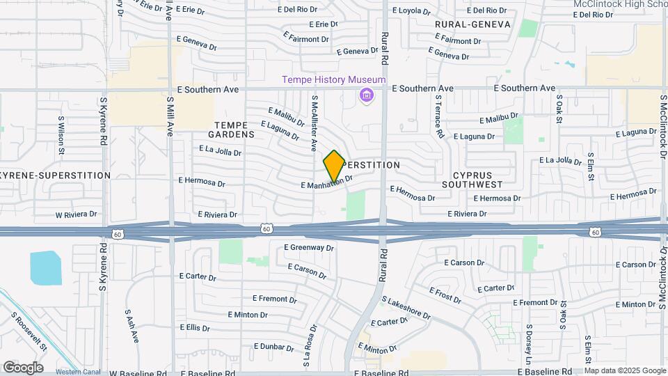 625 E Manhatton Dr Map and Location Details