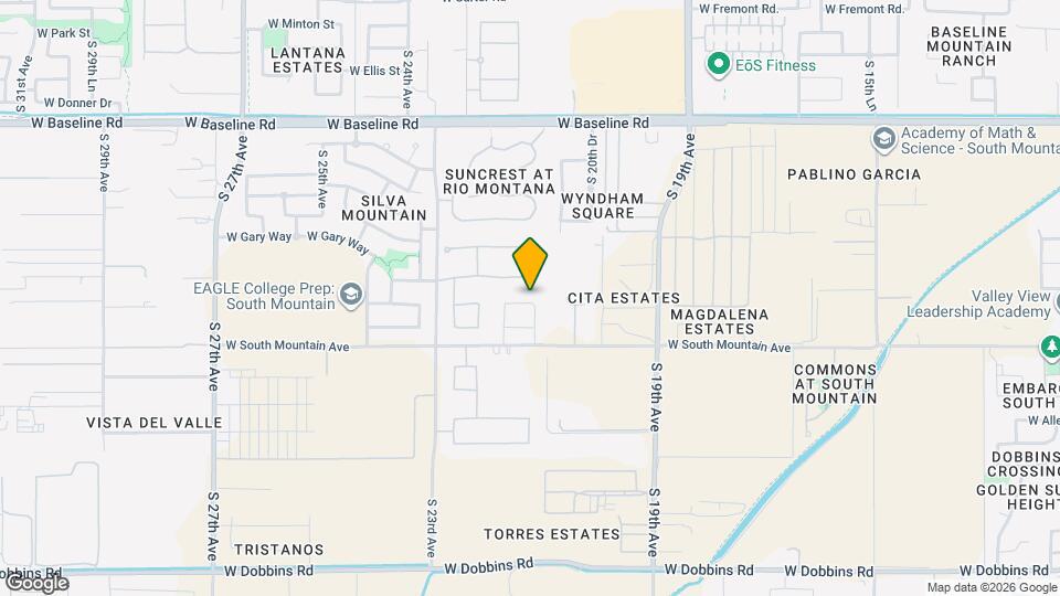 2124 W Alicia Dr Mapa y Detalles de la Ubicación