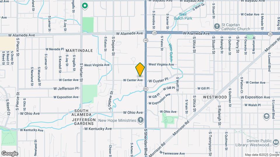5281 W Center Ave Map and Location Details
