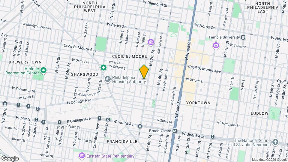 1515 N Bouvier St Map and Location Details