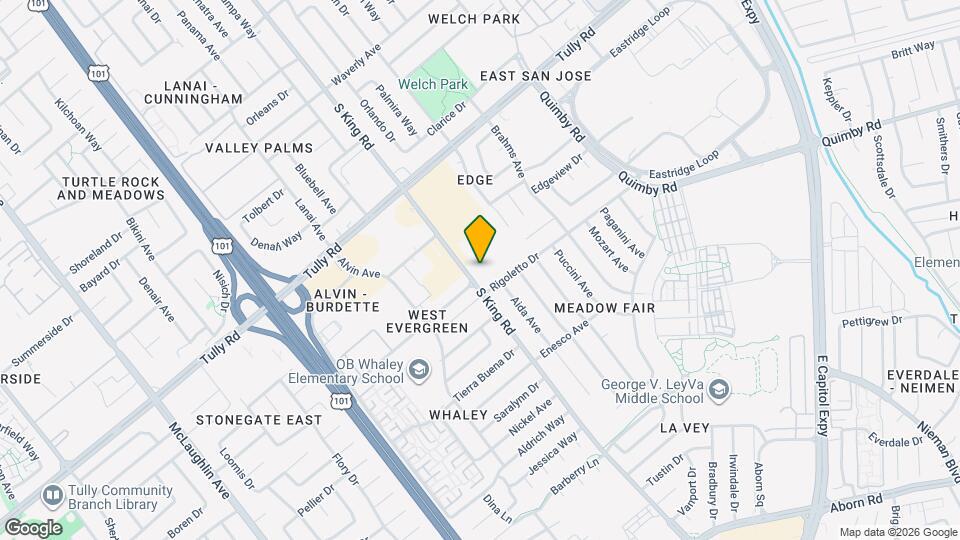 2550 S King Rd Map and Location Details