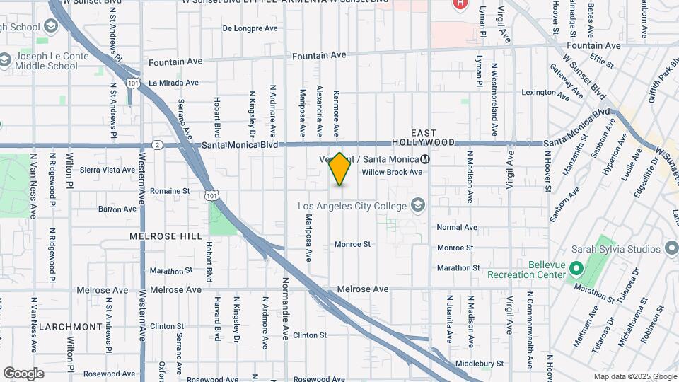 913 N Kenmore Ave Map and Location Details
