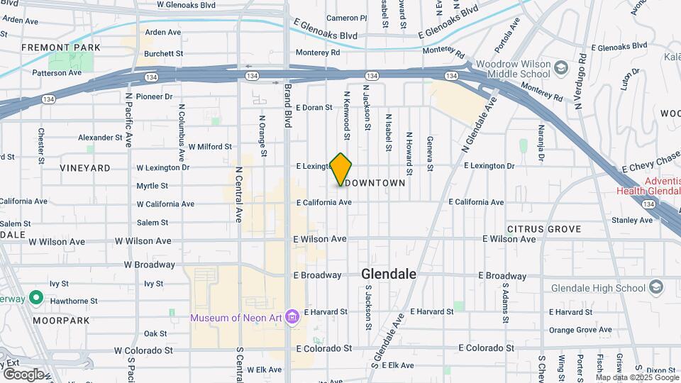 315 N Kenwood St Mapa y Detalles de la Ubicación
