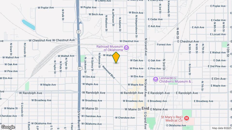 415 W Oak Ave Mapa y Detalles de la Ubicación
