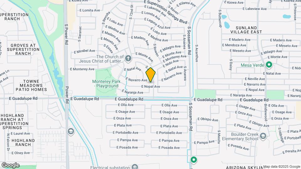 7358 E Nopal Ave Mapa y Detalles de la Ubicación