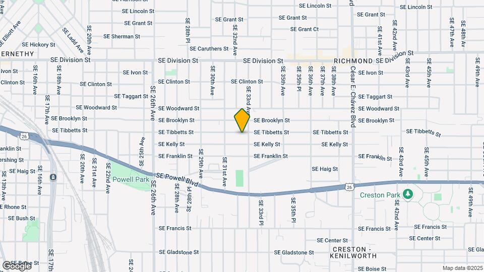 3218 SE Tibbetts St Map and Location Details