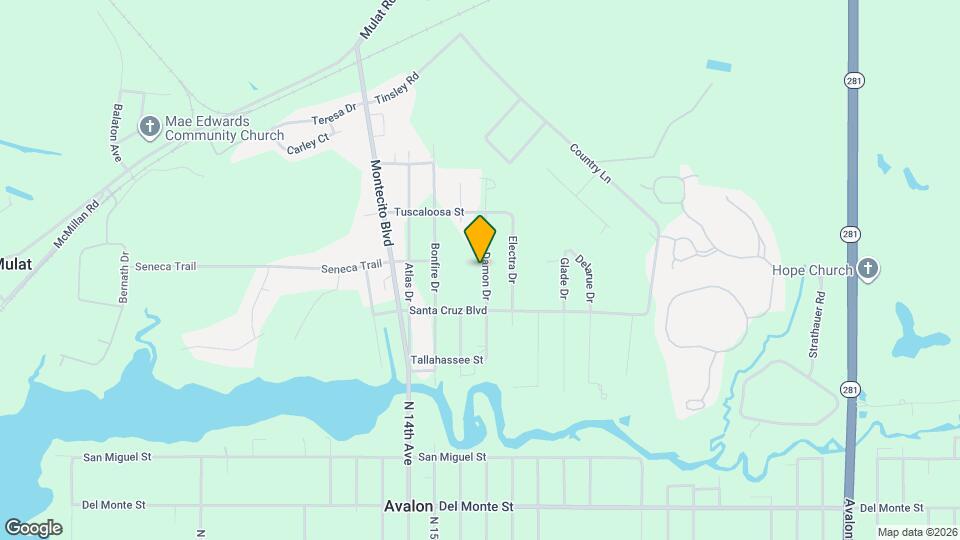 3241 Damon Dr Map and Location Details