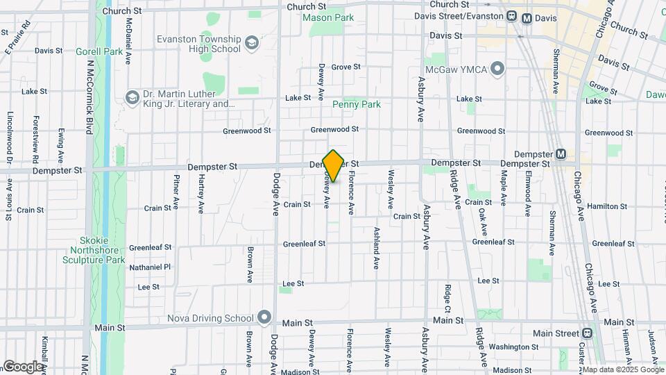 1219 Dewey Ave Map and Location Details
