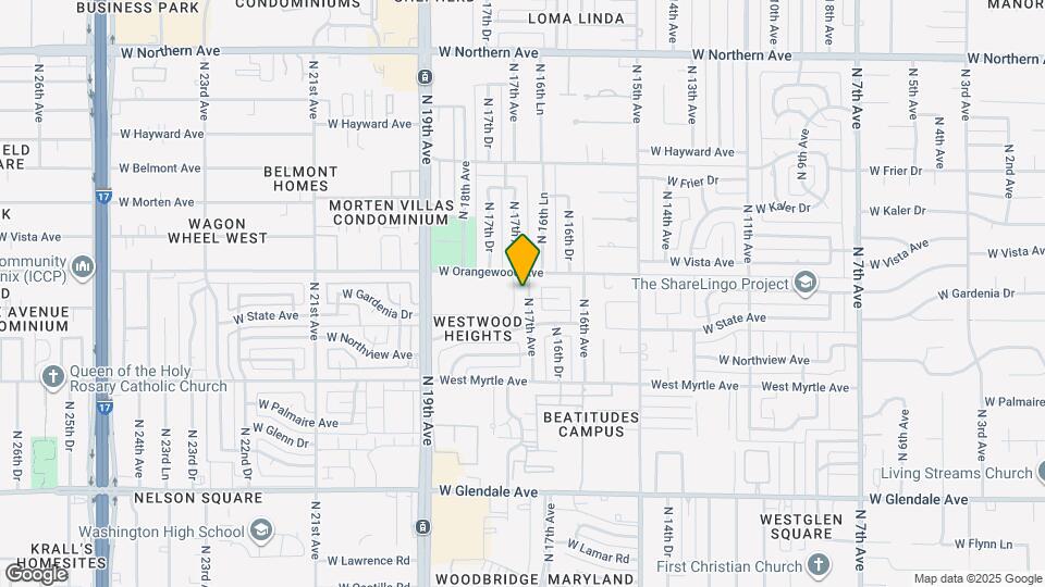 7320 N 17th Ave Mapa y Detalles de la Ubicación