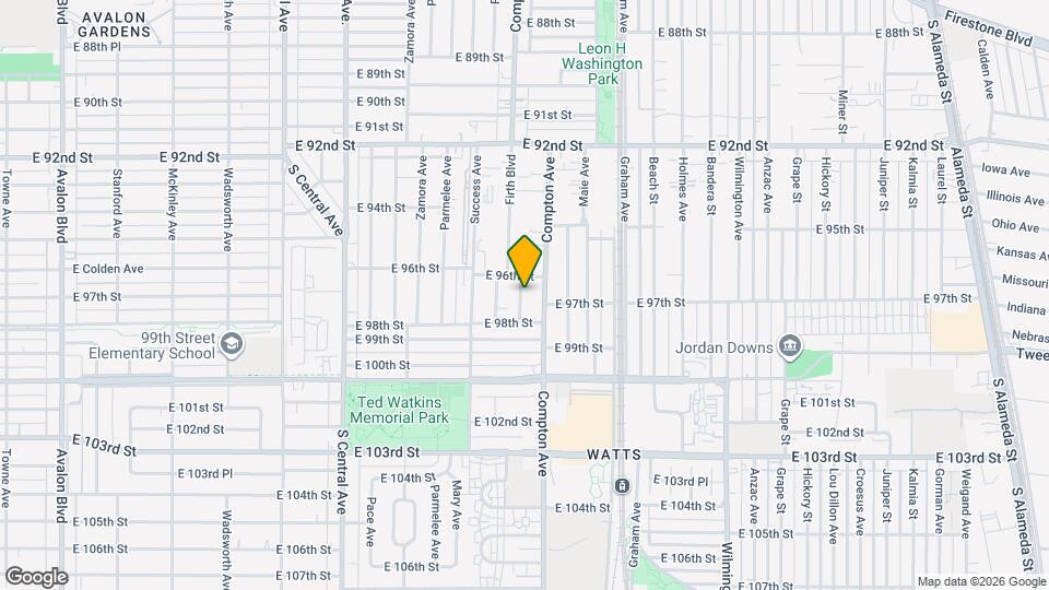 9622 Evers Ave Mapa y Detalles de la Ubicación