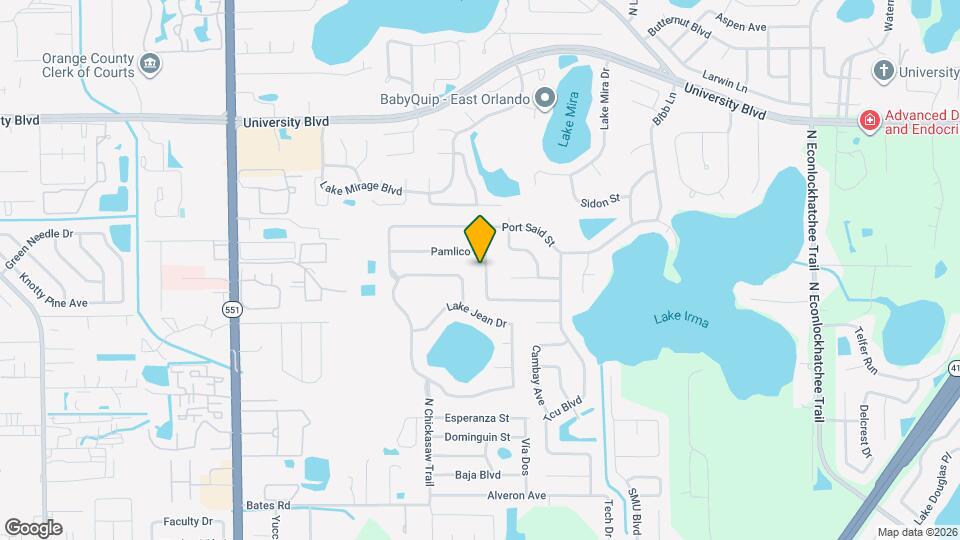 8260 Pamlico St Map and Location Details
