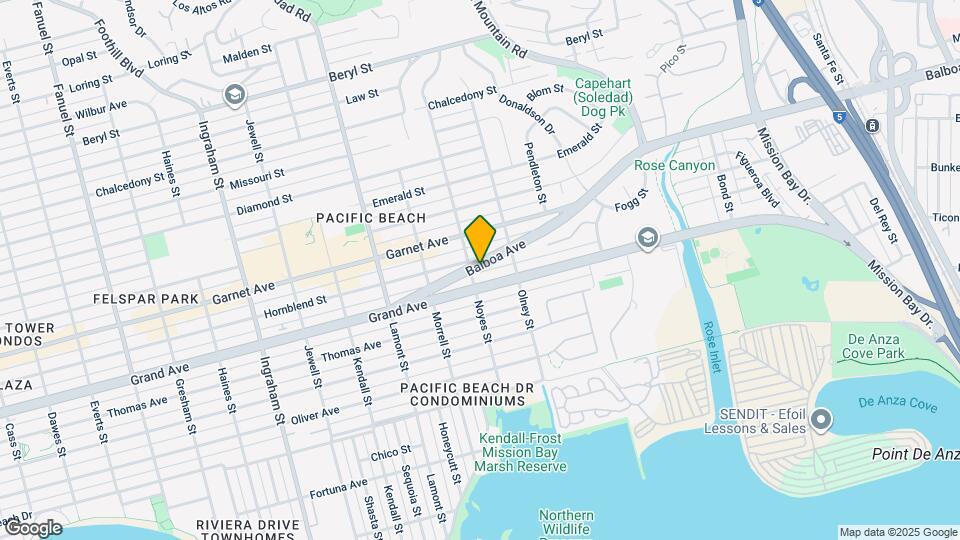 2131 Balboa Ave Map and Location Details