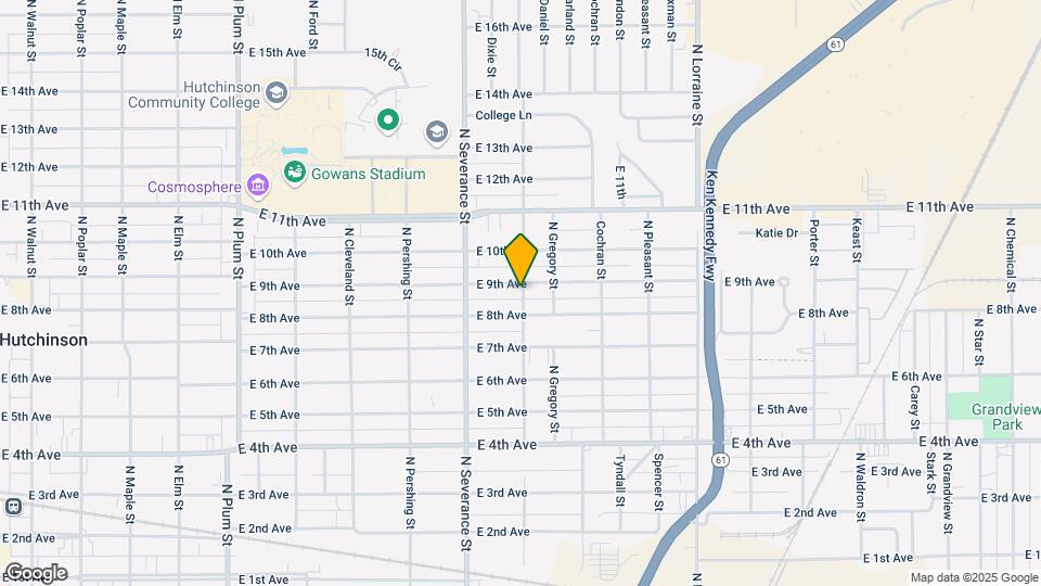 939 E 9th Ave Map and Location Details