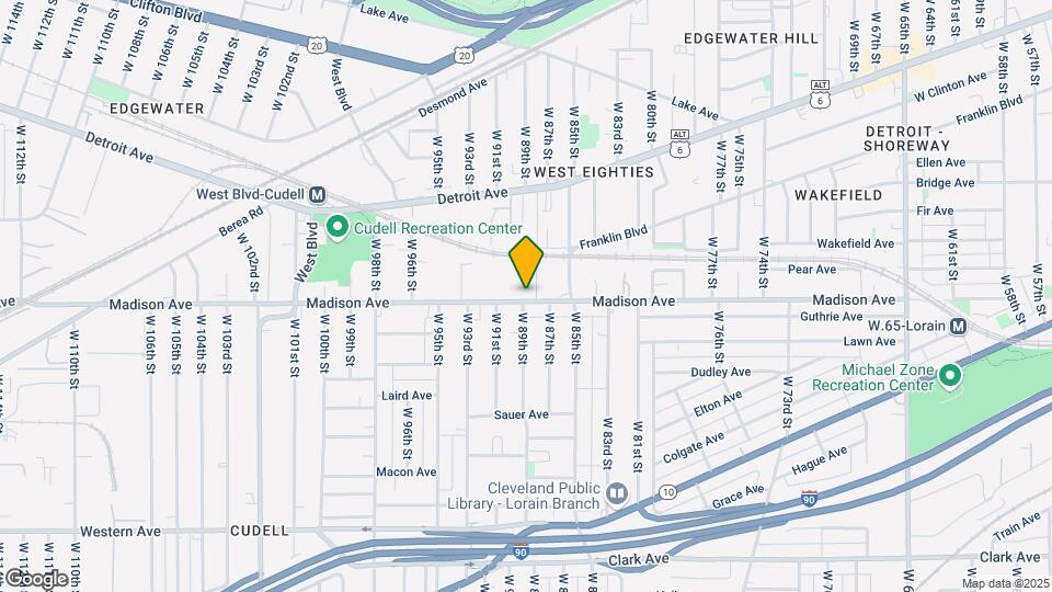 8912 Madison Ave, Unit 8912 Madison Ave #M09, Cleveland, OH 44102 Map and Location Details