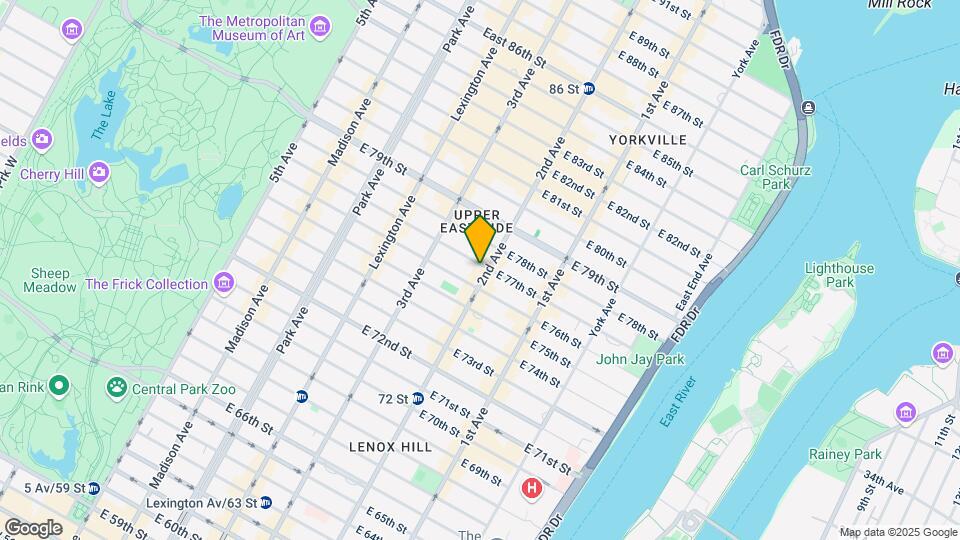 1477 Second Ave Mapa y Detalles de la Ubicación