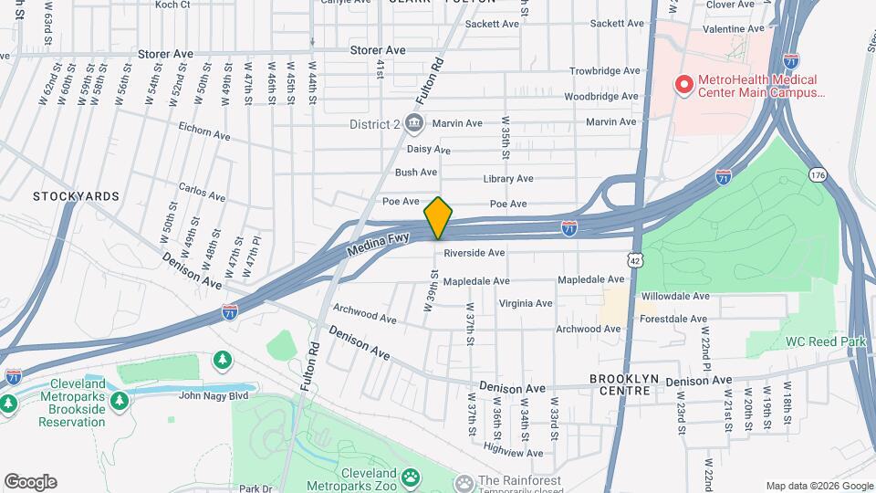 3820 Riverside Ave Map and Location Details